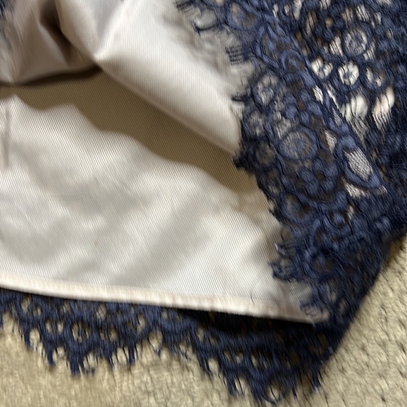 Tibi Navy Lace Long Sleeve Sheath Dress Size 4 - Picture 15 of 15